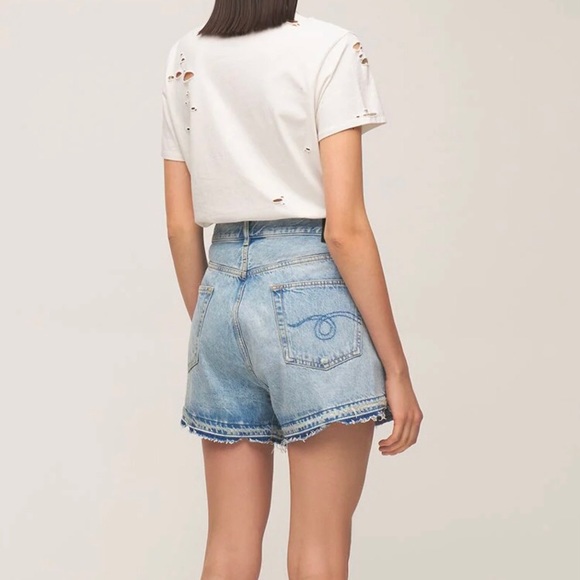 R13 Mona Lisa Boy Distressed Printed Cotton T-shirt In White Size S - Picture 2 of 7